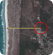 A Google Earth view of The Plantations