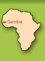 map of Gambia